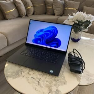 Dell XPS 15 9500 4K touchscreen laptop with charger