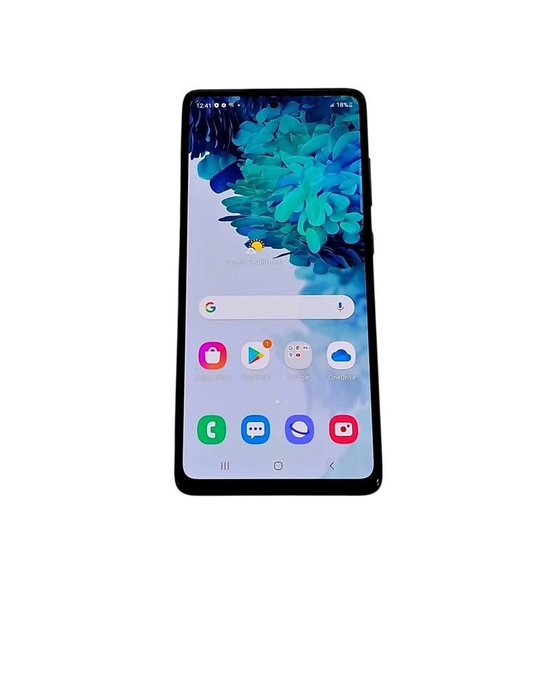 Samsung Galaxy S20 FE 5G front view with the home screen on